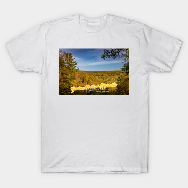 Gardeau Overlook Letchworth State Park New York T-Shirt by Gestalt Imagery